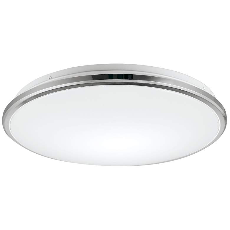 Image 1 Kuzco Brook LED 13-in Chrome Flush Mount