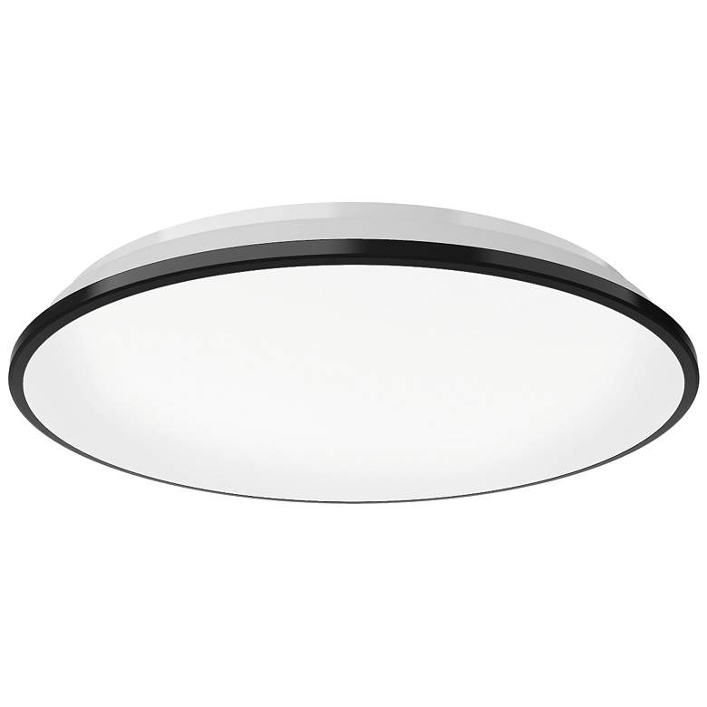 Image 1 Kuzco Brook LED 15-in Black Flush Mount