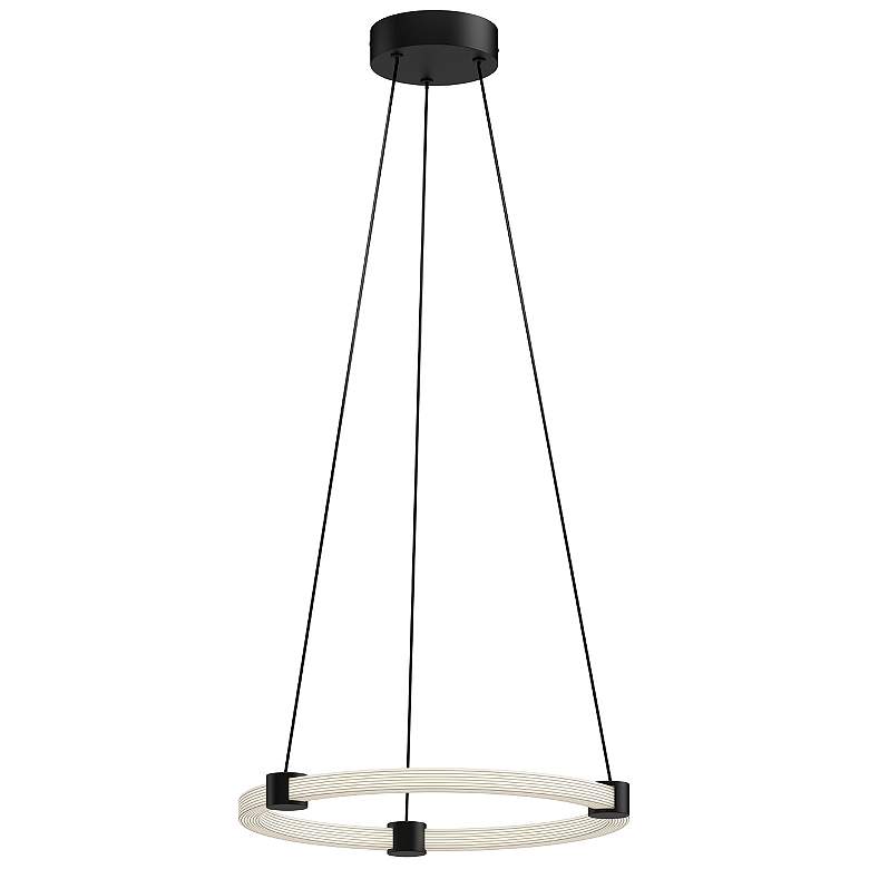 Image 1 Kuzco Bruni LED 16-in Black Pendant