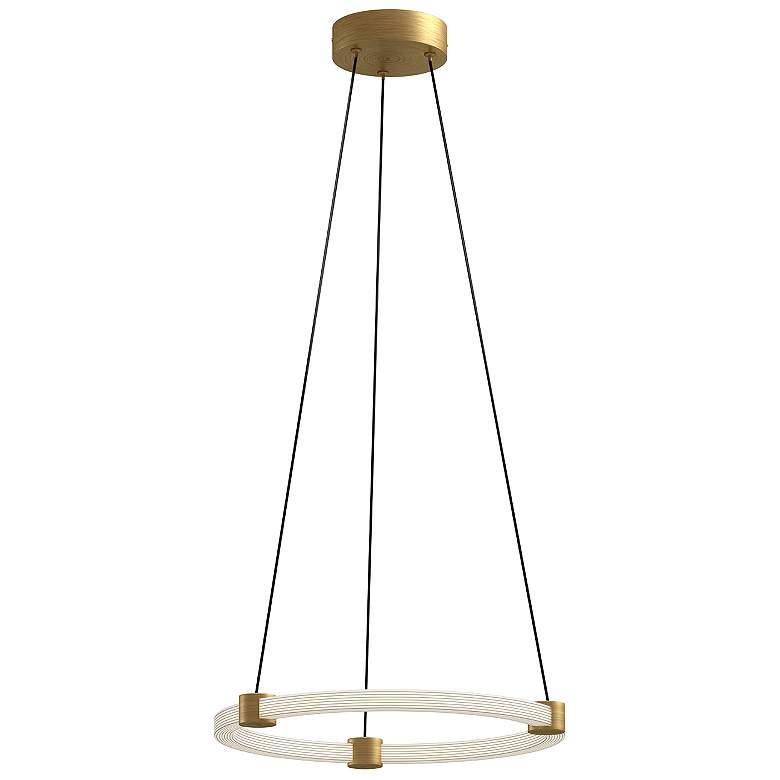 Image 1 Kuzco Bruni LED 16-in Brushed Gold Pendant