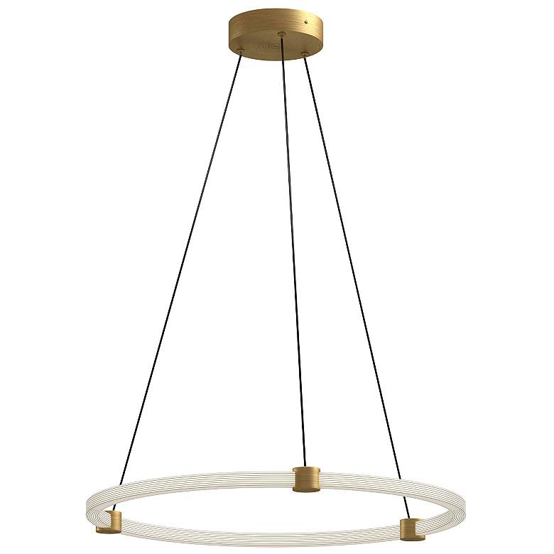 Image 1 Kuzco Bruni LED 24-in Brushed Gold Pendant