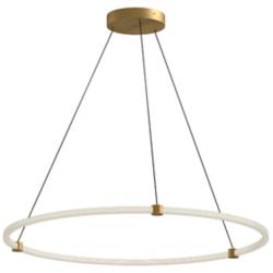 Kuzco Bruni LED 40-in Brushed Gold Pendant