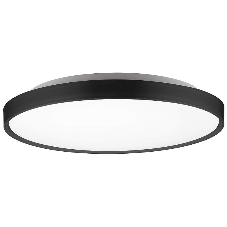 Image 1 Kuzco Brunswick LED 22-in Black Flush Mount