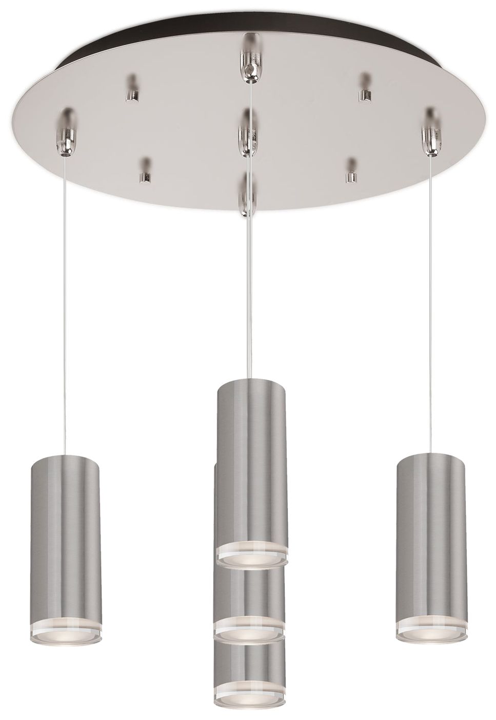 Kuzco Cameo 14-in Brushed Nickel 5-Light Multi Pendant