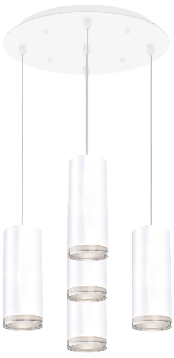 Kuzco Cameo 14-in White 5-Light Multi Pendant
