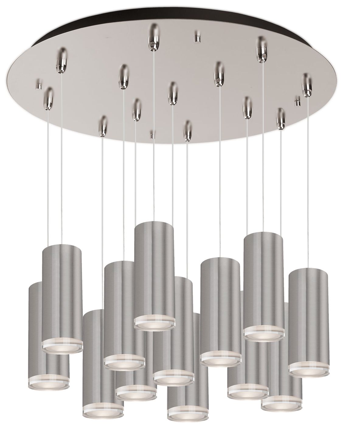 Kuzco Cameo 24-in Brushed Nickel 13-Light Multi Pendant