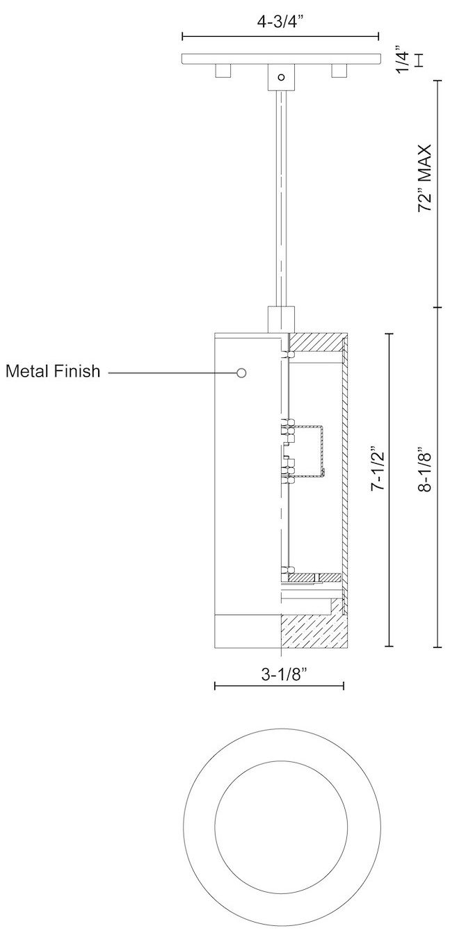 Image 4 Kuzco Cameo 8-in Black Pendants more views