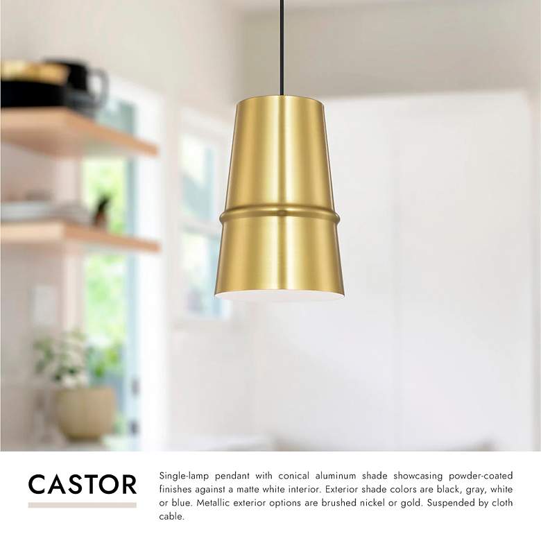 Image 3 Kuzco Castor 8-in Black Pendants more views