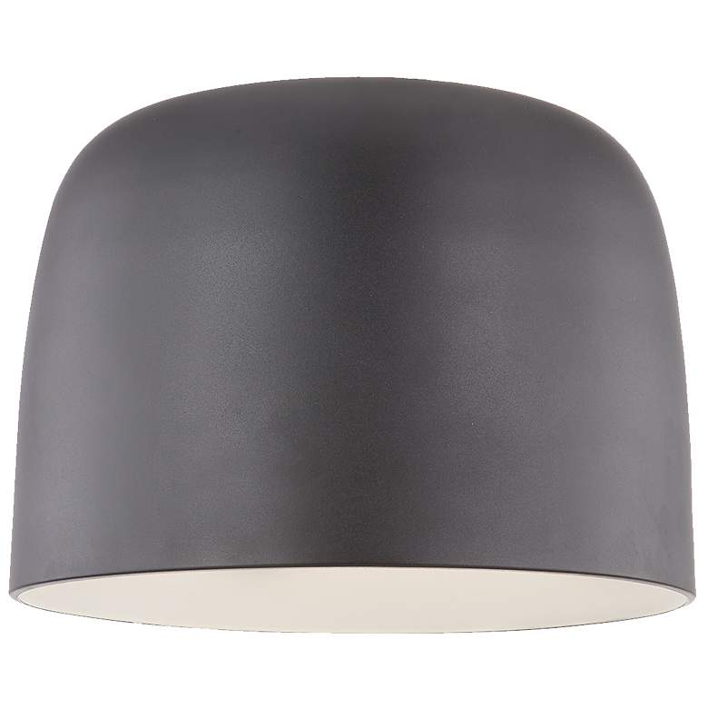 Image 2 Kuzco Cayne LED 12-in Black/White Flush Mount more views