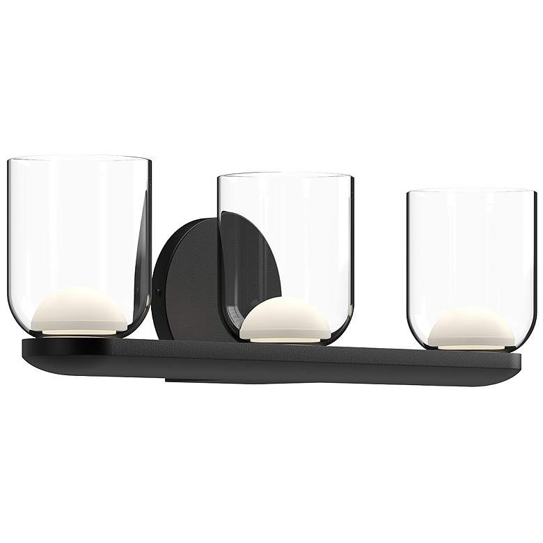 Image 1 Kuzco Cedar LED 20-in Black/Clear Vanity Light
