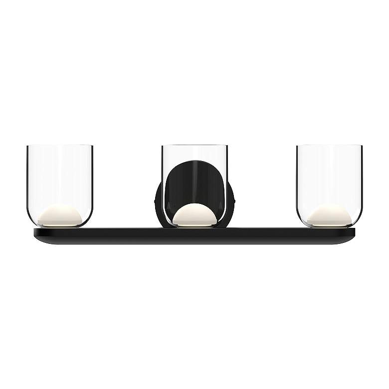 Image 2 Kuzco Cedar LED 20-in Black/Clear Vanity Light more views
