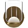 2_Kuzco Cedar LED 4-in Brushed Gold/Clear Wall Sconce more views