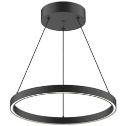 Kuzco Cerchio LED 18-in Black Pendant