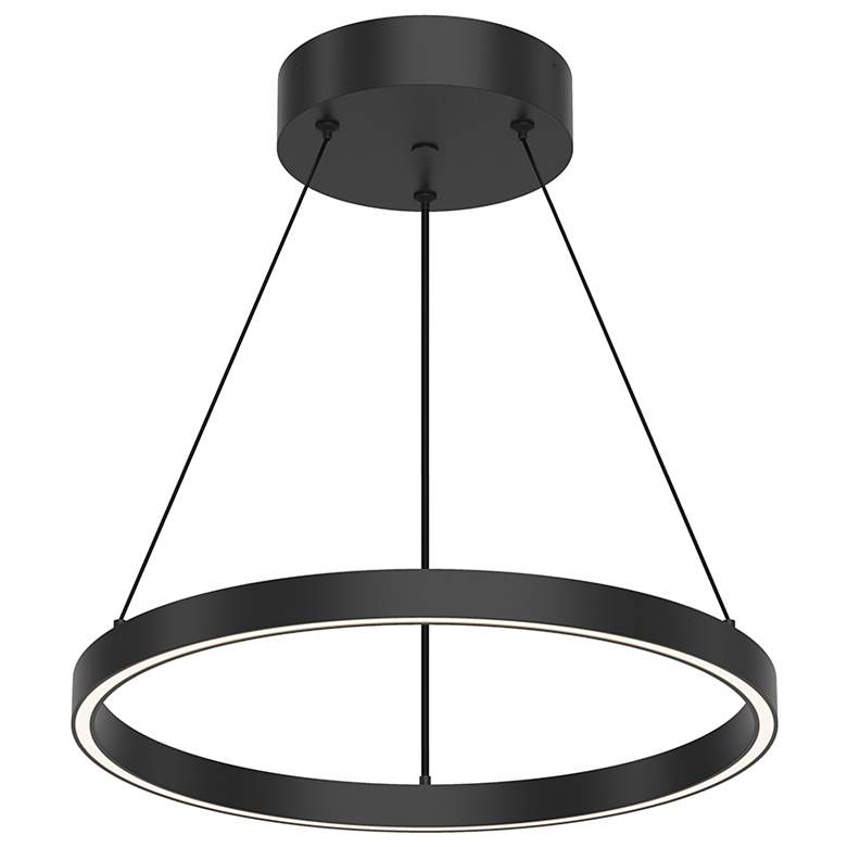 Image 1 Kuzco Cerchio LED 18-in Black Pendant