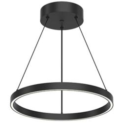 Kuzco Cerchio LED 18-in Black Pendant