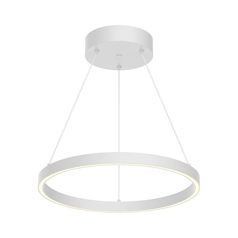 Image 1 Kuzco Cerchio LED 18-in White Pendant