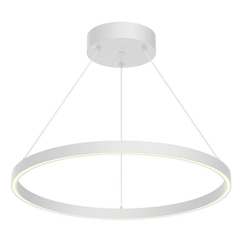 Image 1 Kuzco Cerchio LED 24-in White Pendant