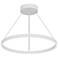Kuzco Cerchio LED 24-in White Pendant
