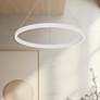 1_Kuzco Cerchio LED 24-in White Pendant