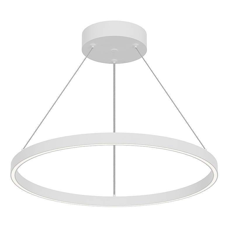 Image 1 Kuzco Cerchio LED 24-in White Pendant
