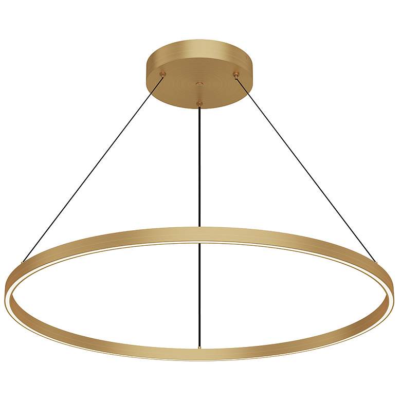 Image 1 Kuzco Cerchio LED 36-in Brushed Gold Pendant