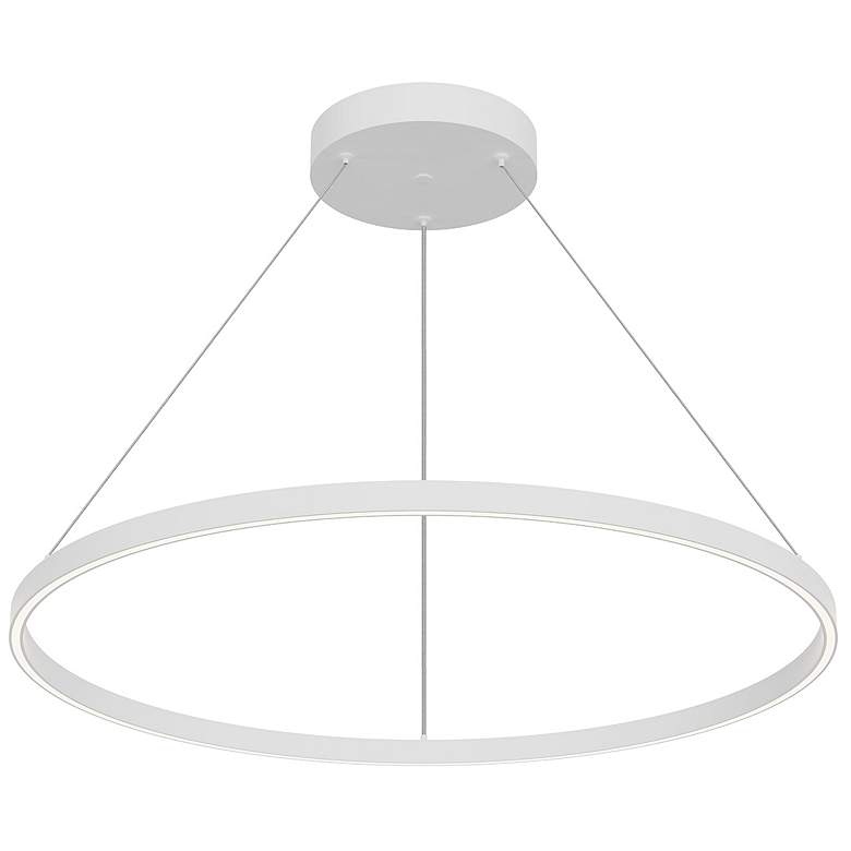 Image 1 Kuzco Cerchio LED 36-in White Pendant