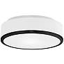 1_Kuzco Charlie LED 12-in Black Flush Mount