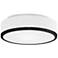 Kuzco Charlie LED 12-in Black Flush Mount