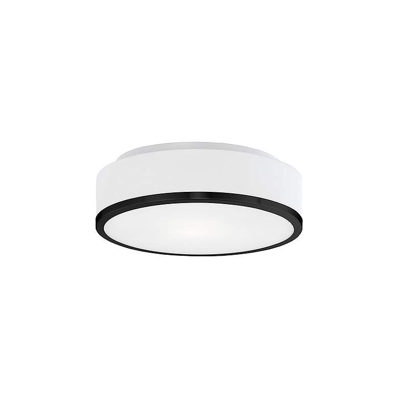 Image 2 Kuzco Charlie LED 12-in Black Flush Mount more views