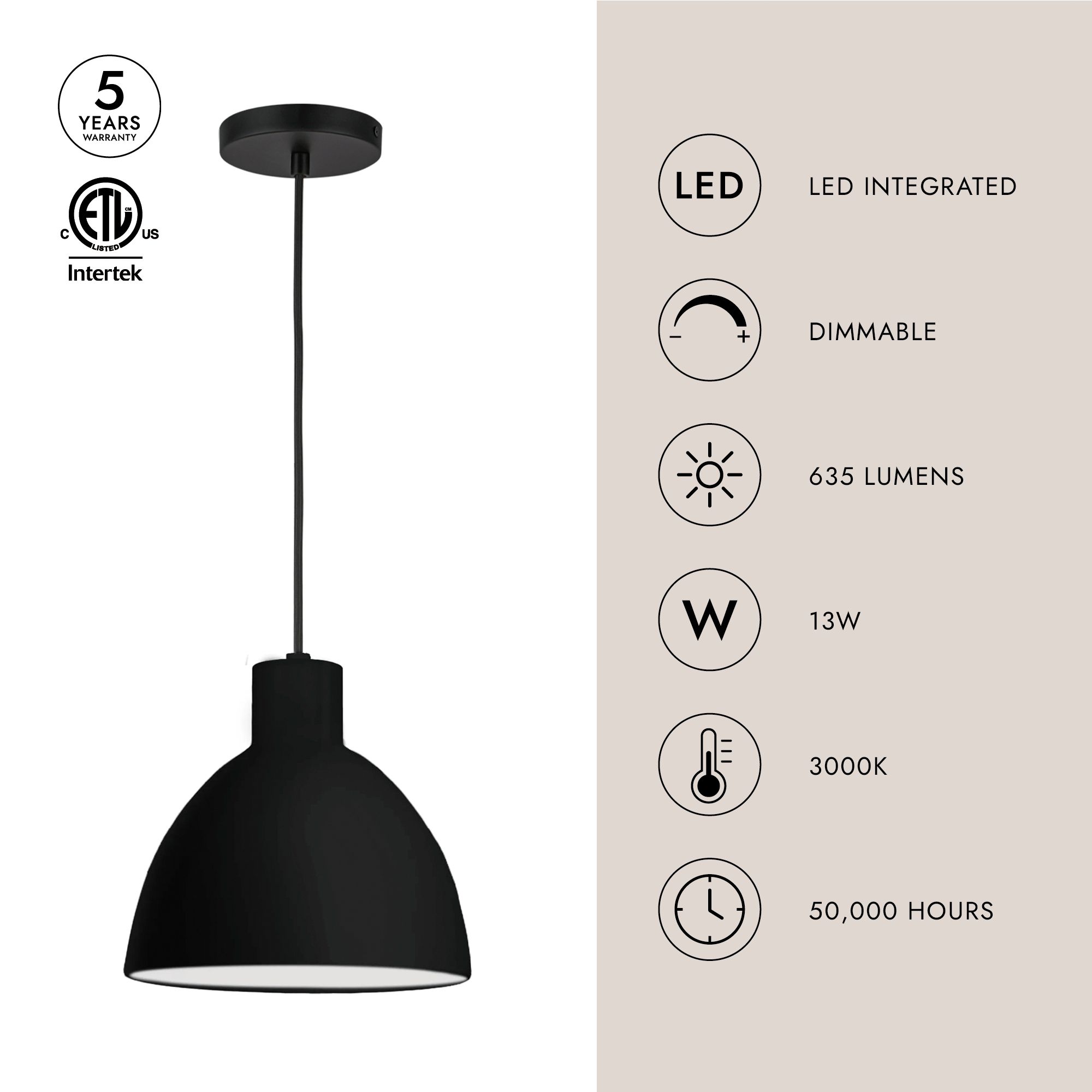 Image 4 Kuzco Chroma LED 12-in White Pendant more views