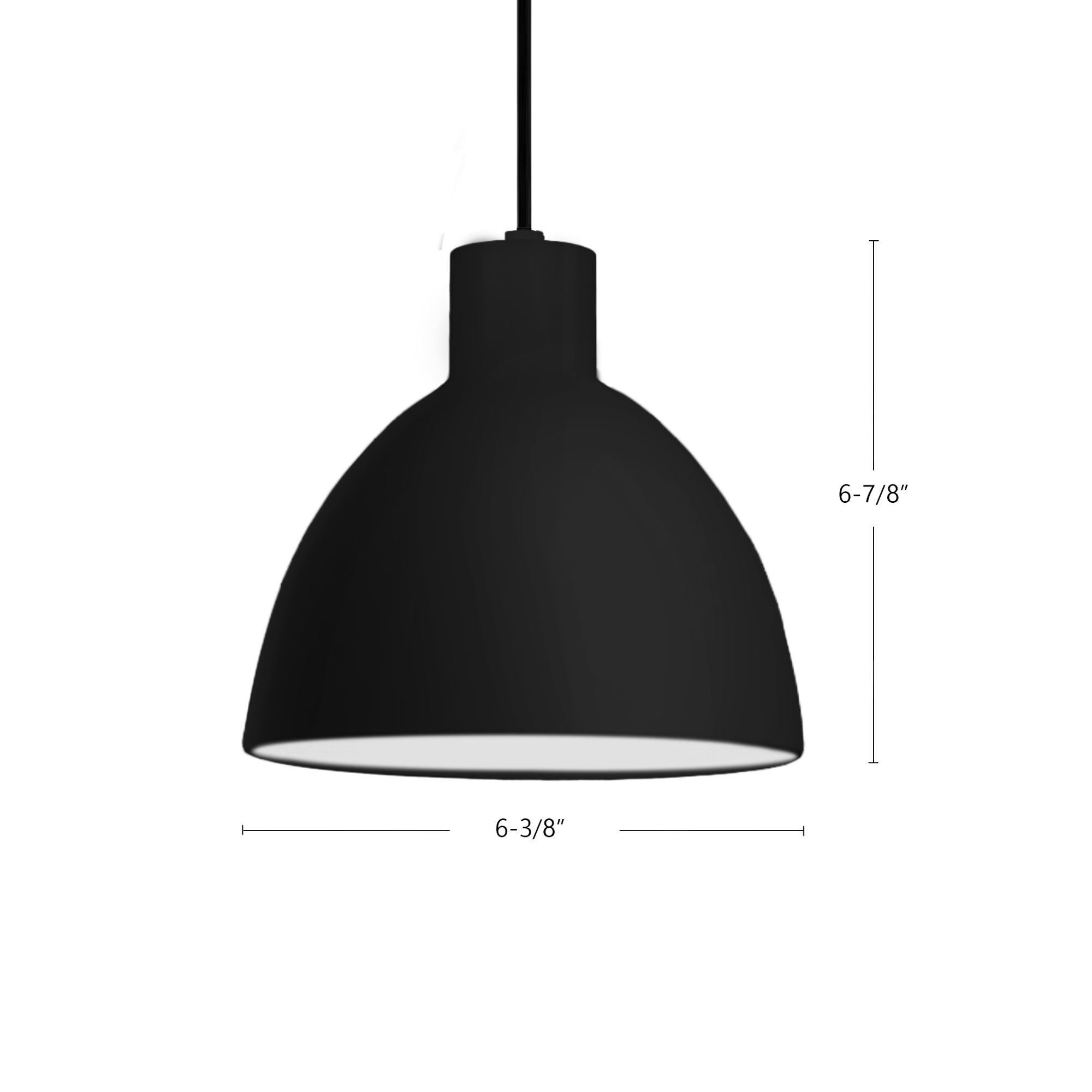 Image 7 Kuzco Chroma LED 6-in Black Pendant more views