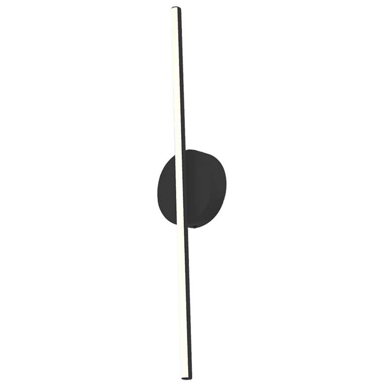Image 1 Kuzco Chute LED 23-in Black Wall Sconce