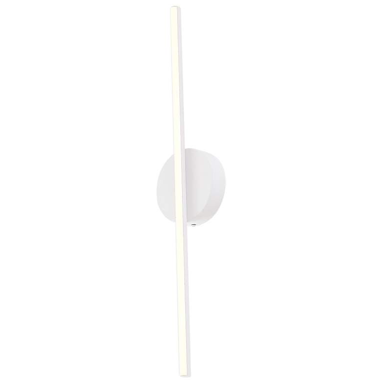 Image 1 Kuzco Chute LED 23-in White Wall Sconce