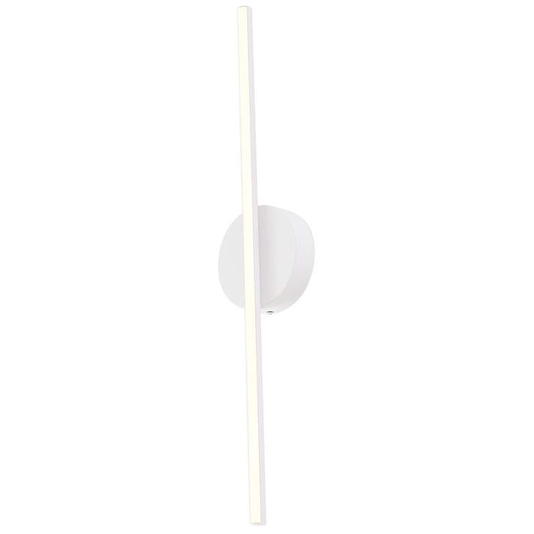 Image 1 Kuzco Chute LED 23-in White Wall Sconce