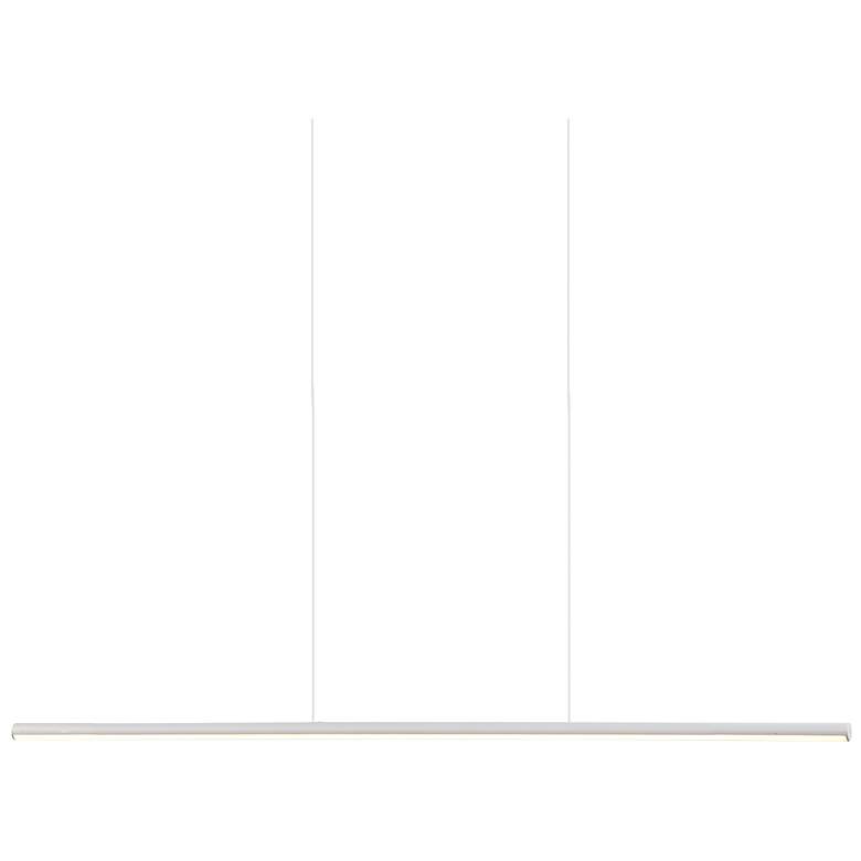 Image 2 Kuzco Chute LED 35-in White Linear Pendant