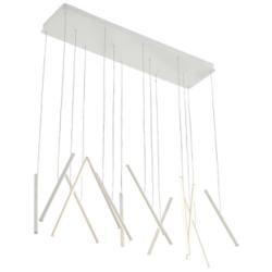 Kuzco Chute LED 40-in White Linear Pendant