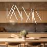 1_Kuzco Chute LED 40-in White Linear Pendant