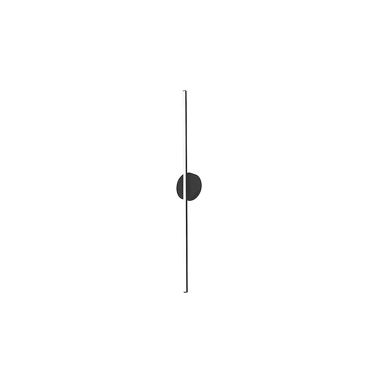 Image 2 Kuzco Chute LED 47-in Black Wall Sconce more views