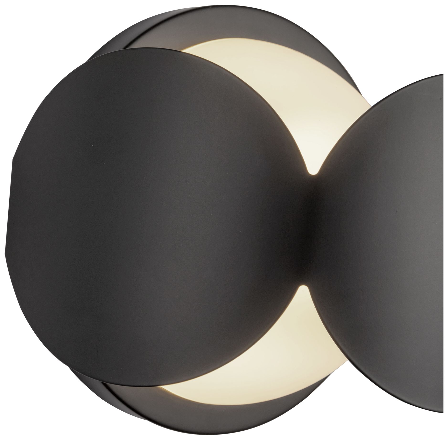 Thumbnail4 of Kuzco Ciel E12 10-in Black/Opal Glass Wall Sconce more views