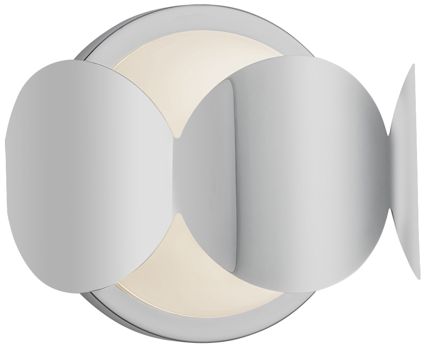 Image 2 Kuzco Ciel E12 10-in Chrome/Opal Glass Wall Sconce more views