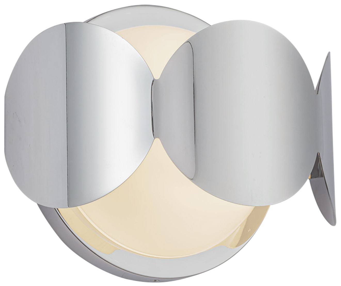 Image 3 Kuzco Ciel E12 10-in Chrome/Opal Glass Wall Sconce more views