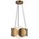 Kuzco Ciel E26 10-in Brushed Gold/Opal Glass Socket Chandelier