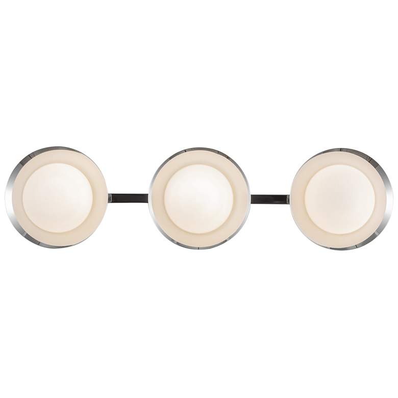Image 1 Kuzco Cleo LED 23-in Chrome/Opal Glass Vanity Light