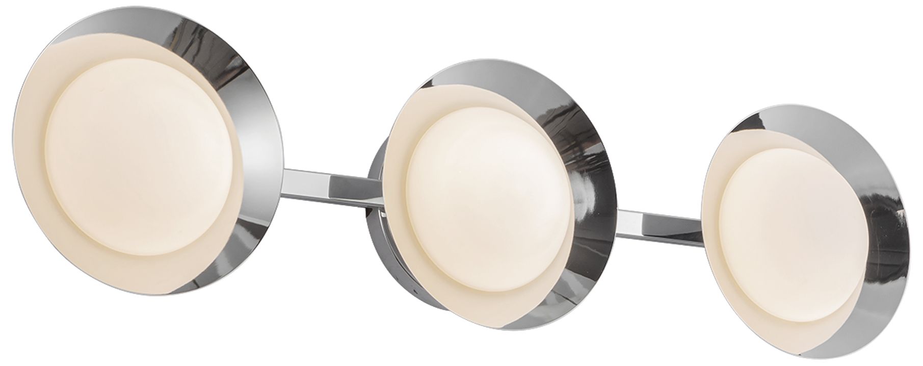 Image 3 Kuzco Cleo LED 23-in Chrome/Opal Glass Vanity Light more views