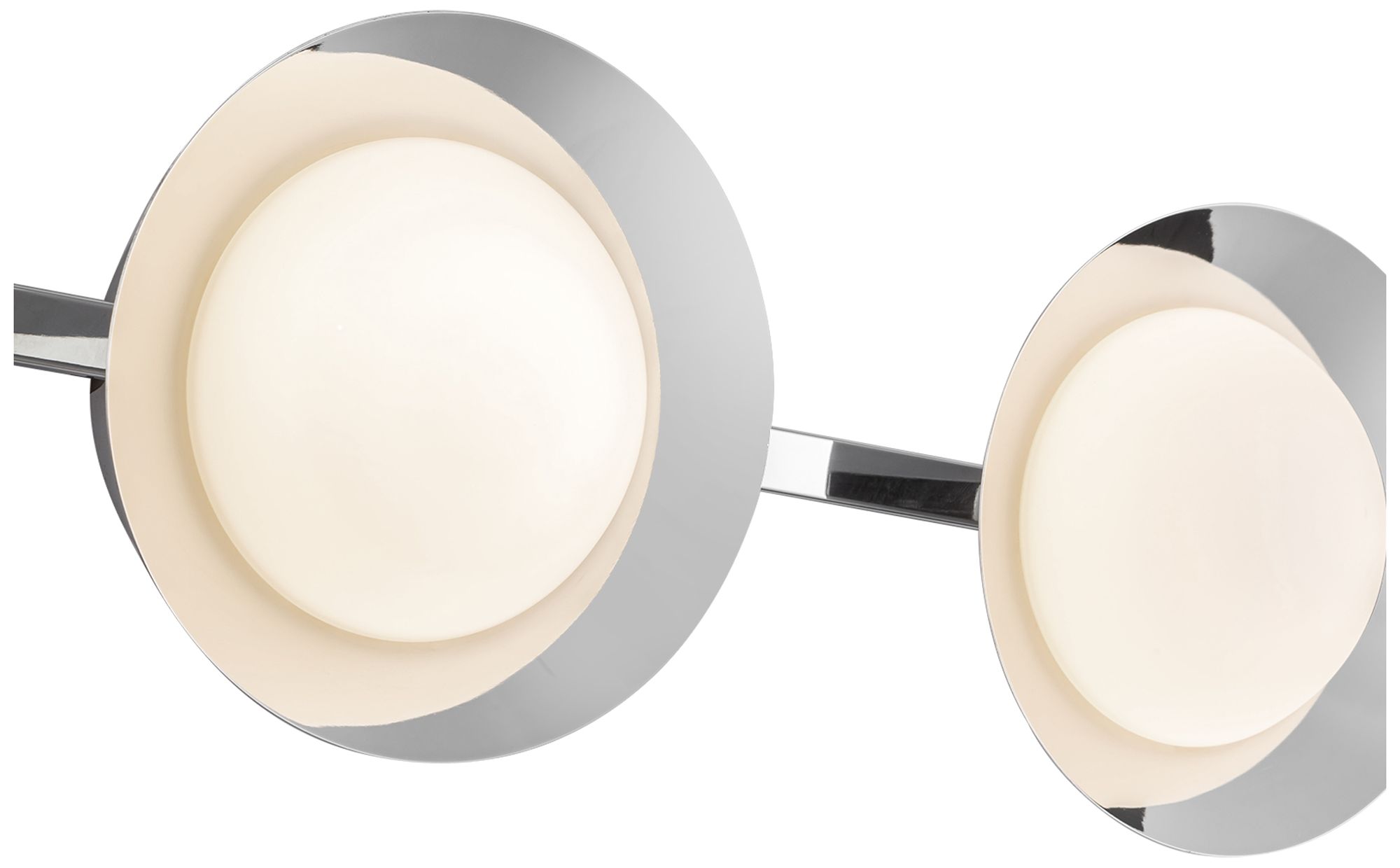 Image 4 Kuzco Cleo LED 23-in Chrome/Opal Glass Vanity Light more views