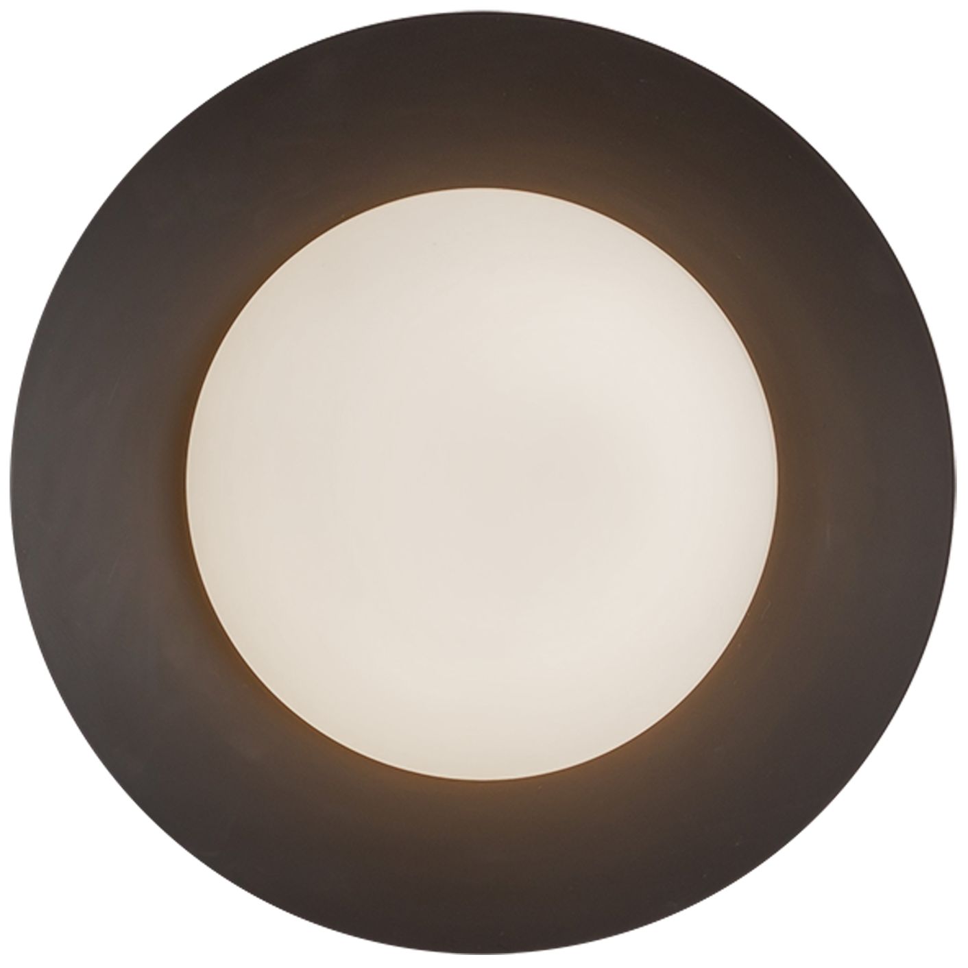 Kuzco Cleo LED 9-in Black/Opal Glass Wall Sconce