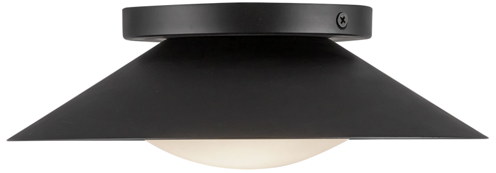 Image 3 Kuzco Cleo LED 9-in Black/Opal Glass Wall Sconce more views