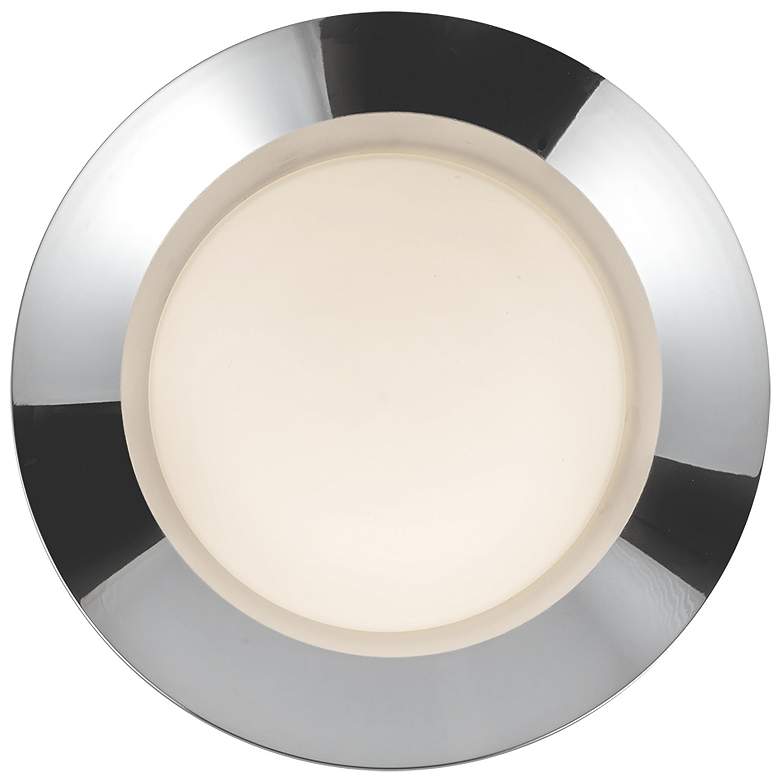 Image 1 Kuzco Cleo LED 9-in Chrome/Opal Glass Wall Sconce