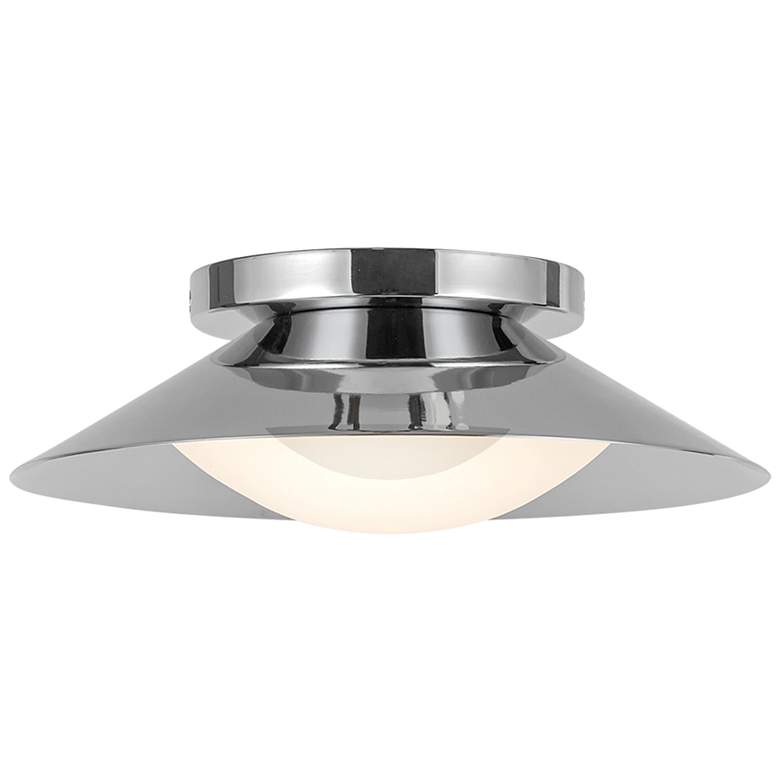Image 3 Kuzco Cleo LED 9-in Chrome/Opal Glass Wall Sconce more views