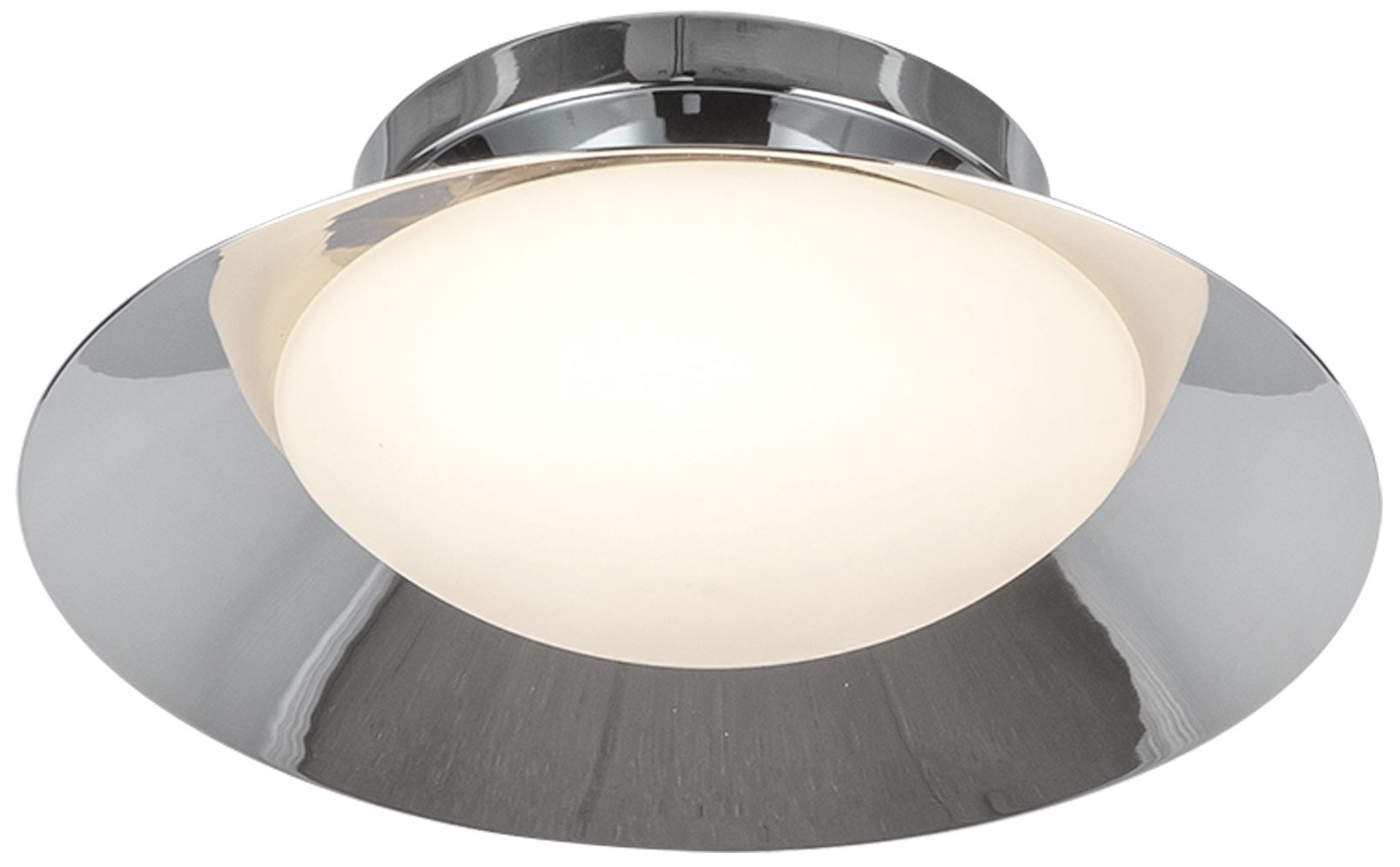 Image 4 Kuzco Cleo LED 9-in Chrome/Opal Glass Wall Sconce more views